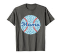 Mama Leopard Baseball Mom Circle T-Shirt - Casual Everyday Wear Unisex - T-Shirt, Sweatshirt, Hoodie