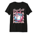Baseball Mama Coquette Ribbon Ice Cream T-Shirt - Novelty Apparel Unisex - T-Shirt, Sweatshirt, Hoodie