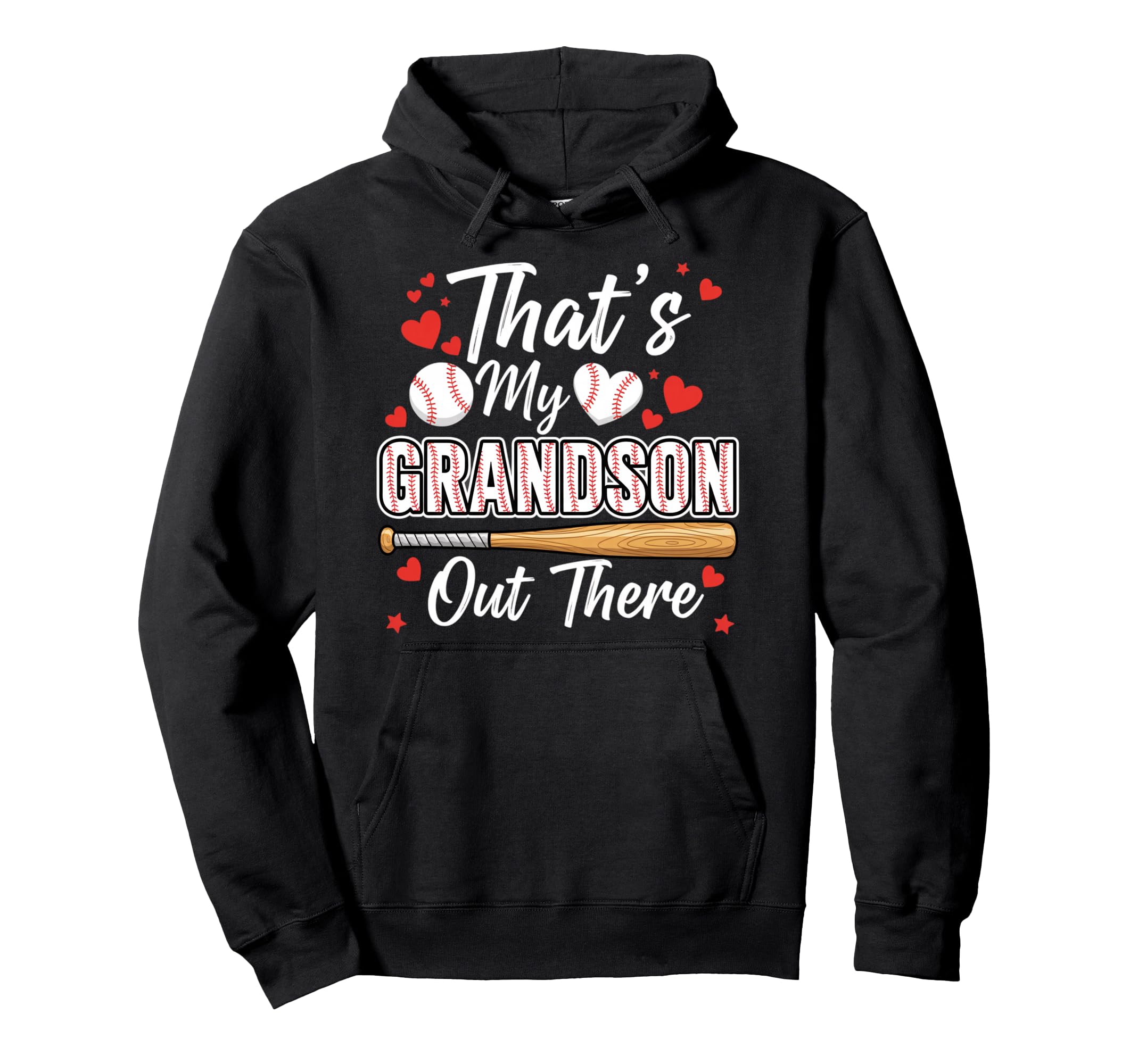 Thats My Grandson Out There Baseball Mom Hoodie - Minimalist Print Unisex - T-Shirt, Sweatshirt, Hoodie