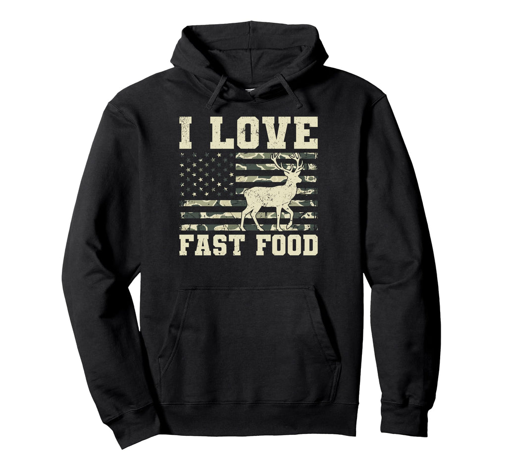 I Love Fast Food Diner Burgers Fries Hoodie - Streetwear Style Men Women - T-Shirt, Sweatshirt, Hoodie
