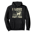 I Love Fast Food Diner Burgers Fries Hoodie - Streetwear Style Men Women - T-Shirt, Sweatshirt, Hoodie