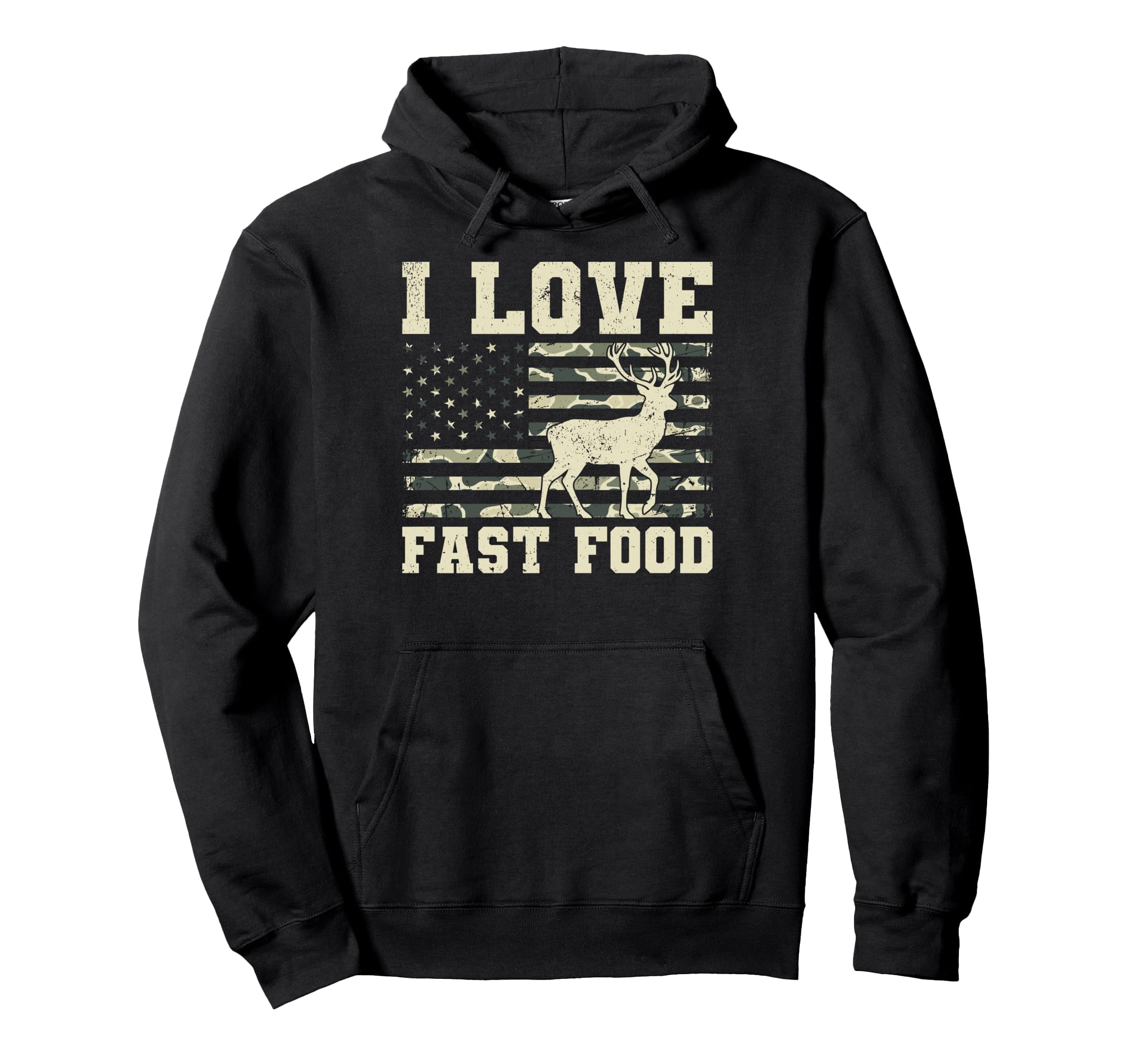 I Love Fast Food Diner Burgers Fries Hoodie - Streetwear Style Men Women - T-Shirt, Sweatshirt, Hoodie
