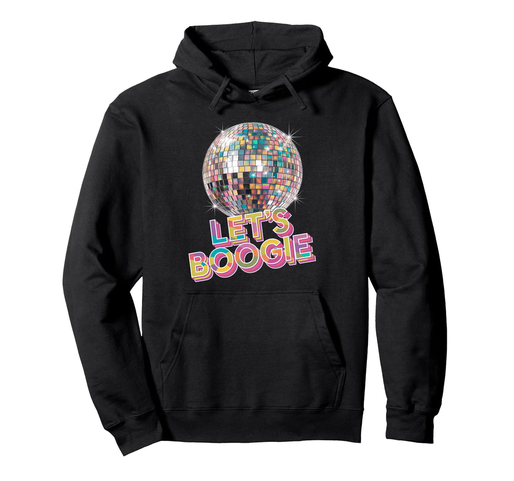Disco Ball Lets Boogie Fever Discoball Hoodie - Minimalist Print Men Women - T-Shirt, Sweatshirt, Hoodie