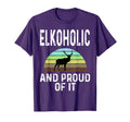 Elkoholic And Proud It Funny Elk Hunting T-Shirt - Unique Graphic Unisex - T-Shirt, Sweatshirt, Hoodie
