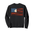 American Flag Baseball 4Th July Sweatshirt - Custom Art Print for Adults - T-Shirt, Sweatshirt, Hoodie