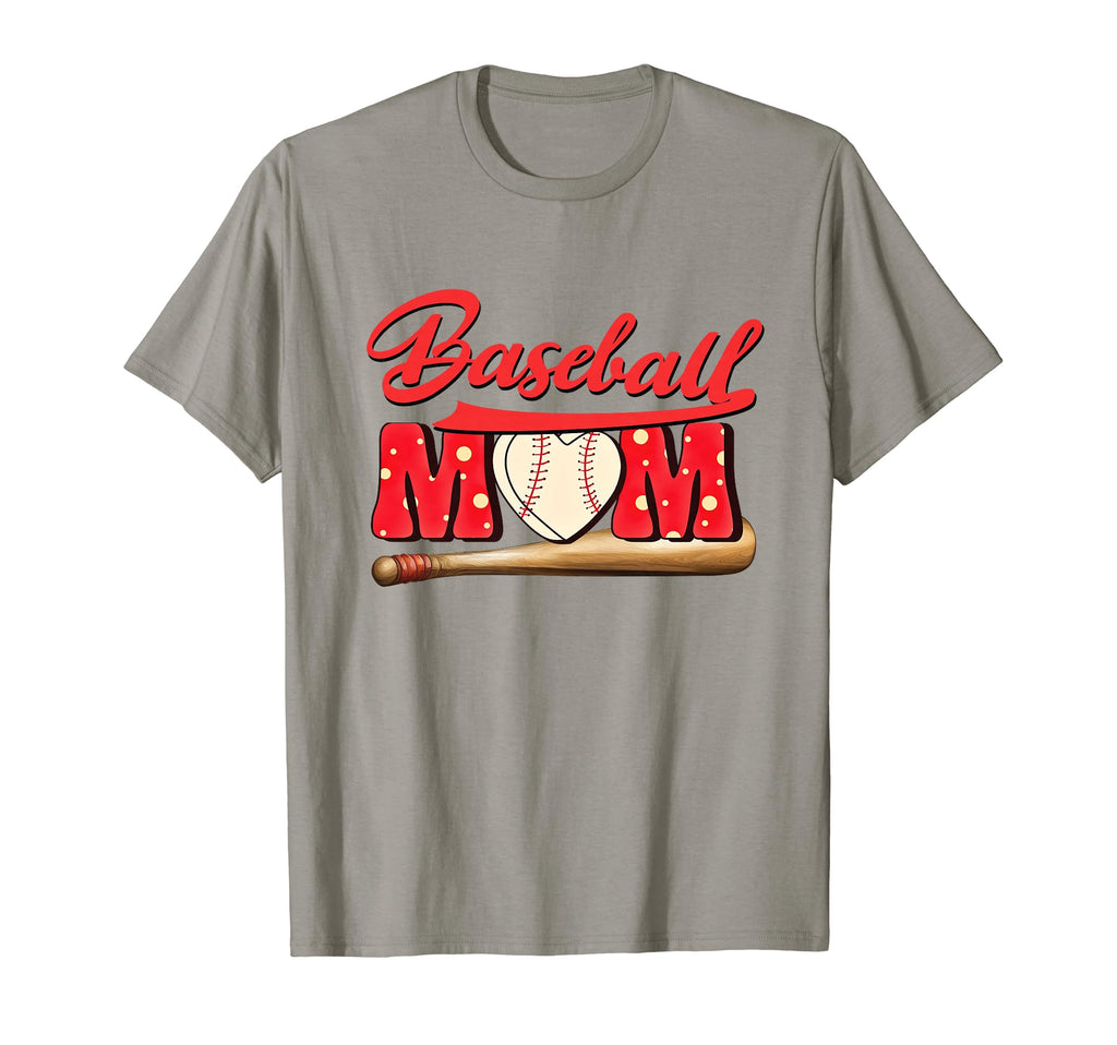 Baseball Mom Mama Baseball Life T-Shirt - Novelty Apparel for Adults - T-Shirt, Sweatshirt, Hoodie
