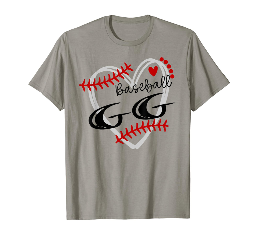 Personalized Baseball Heart Gg Baseball T-Shirt - Trendy Graphic Men Women - T-Shirt, Sweatshirt, Hoodie