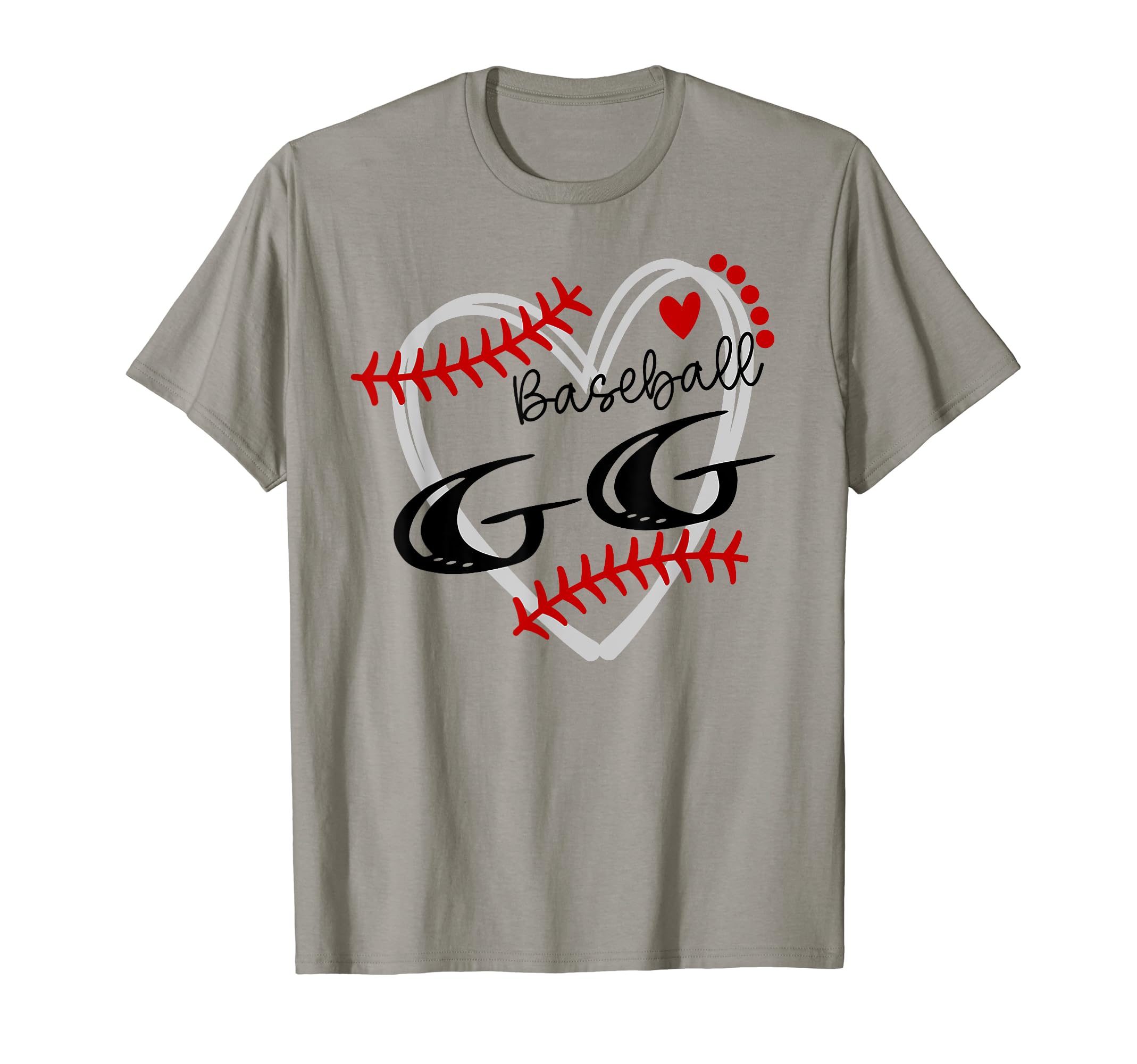 Personalized Baseball Heart Gg Baseball T-Shirt - Trendy Graphic Men Women - T-Shirt, Sweatshirt, Hoodie