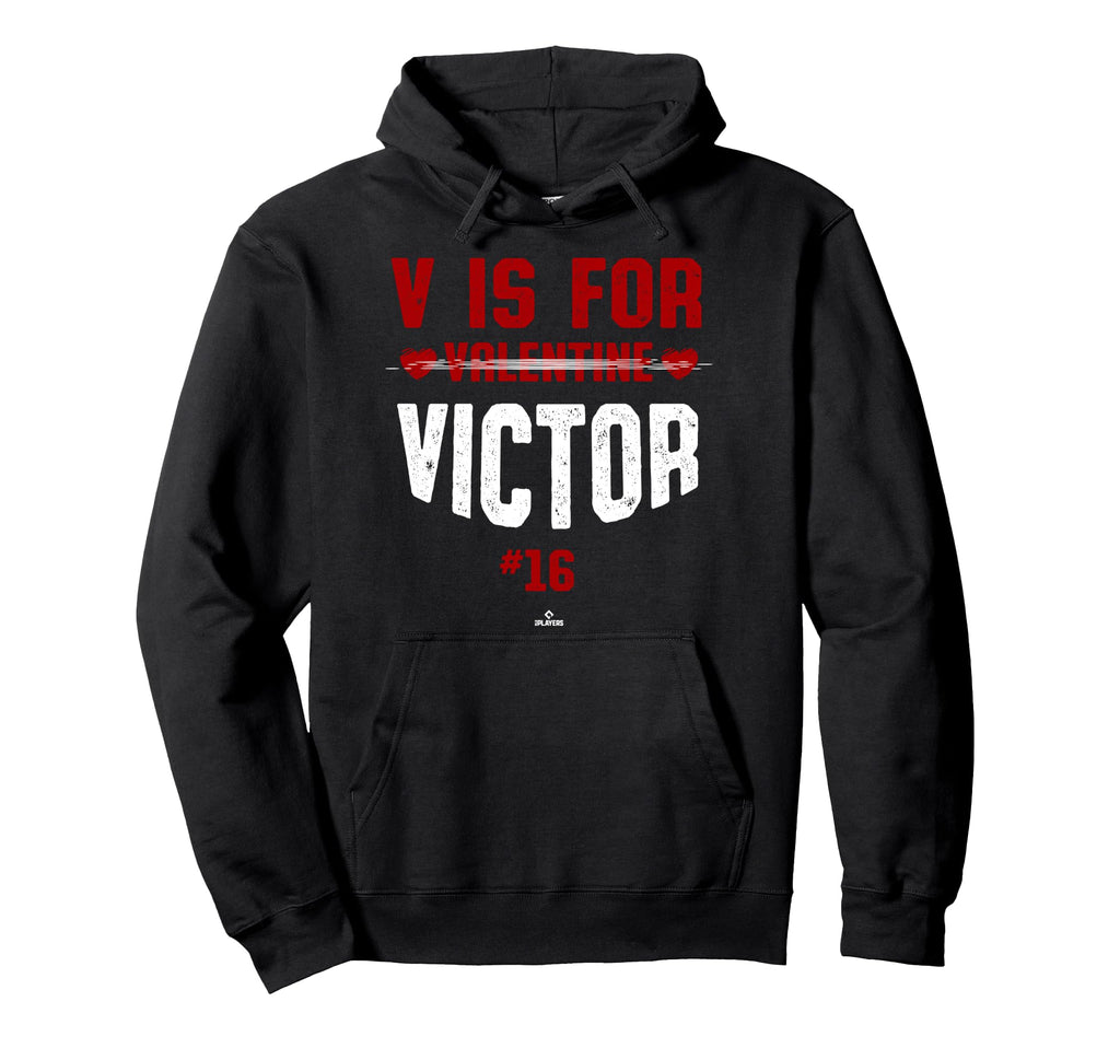 V Is Victor Robles Valentines Day Funny Hoodie - Custom Art Print Unisex - T-Shirt, Sweatshirt, Hoodie