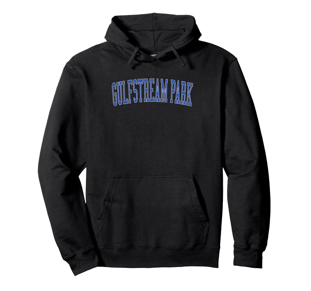 Gulfstream Park Distressed Blue Varsity Hoodie - Streetwear Style Unisex - T-Shirt, Sweatshirt, Hoodie