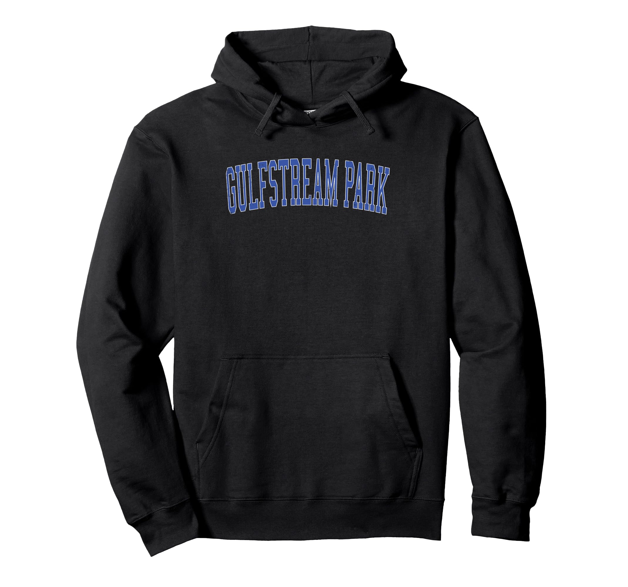 Gulfstream Park Distressed Blue Varsity Hoodie - Streetwear Style Unisex - T-Shirt, Sweatshirt, Hoodie