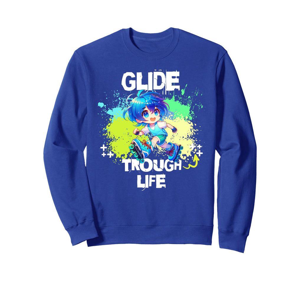 Roller Skating 70S 80S Skates Sweatshirt - Casual Everyday Wear Men Women - T-Shirt, Sweatshirt, Hoodie