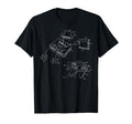 Gaming Diagram Video Game Controller T-Shirt - Minimalist Print Unisex - T-Shirt, Sweatshirt, Hoodie