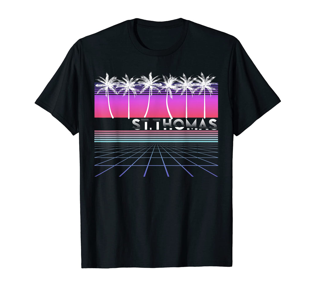 Saint St Thomas 80S 90S Vaporwave T-Shirt - Unique Graphic Unisex - T-Shirt, Sweatshirt, Hoodie
