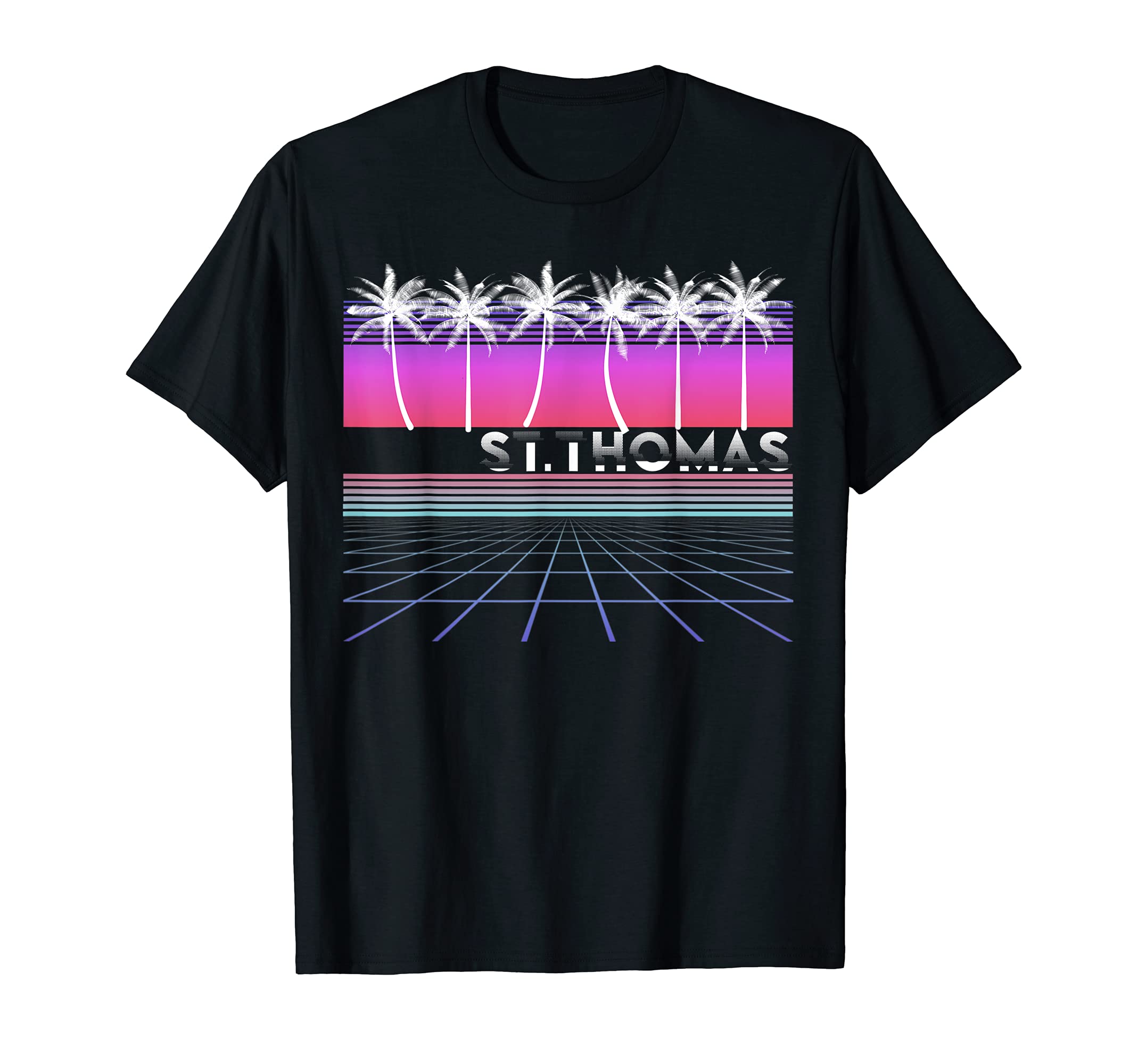 Saint St Thomas 80S 90S Vaporwave T-Shirt - Unique Graphic Unisex - T-Shirt, Sweatshirt, Hoodie