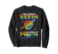 World Needs All Kinds Baseball Players Sweatshirt - Graphic Print Unisex - T-Shirt, Sweatshirt, Hoodie
