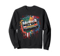 Colorful Cassette Tape Splash Sweatshirt - Trendy Graphic Unisex - T-Shirt, Sweatshirt, Hoodie