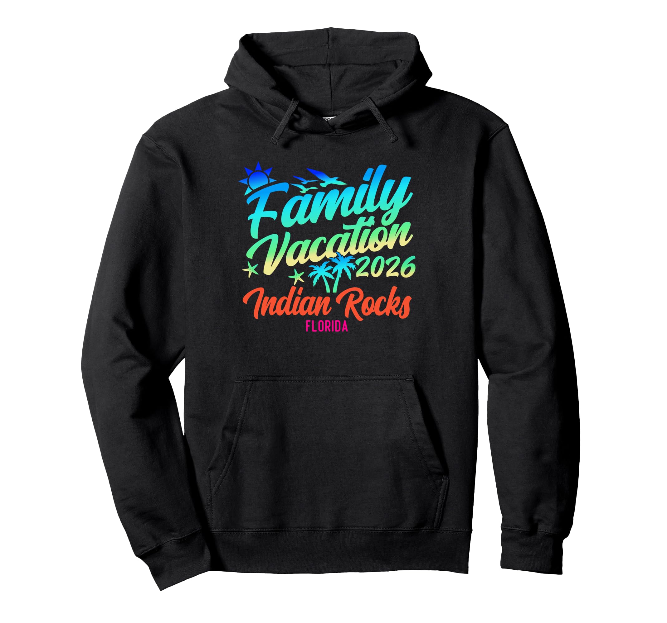 Indian Rocks Beach Florida Family Hoodie - Aesthetic Graphic Unisex - T-Shirt, Sweatshirt, Hoodie