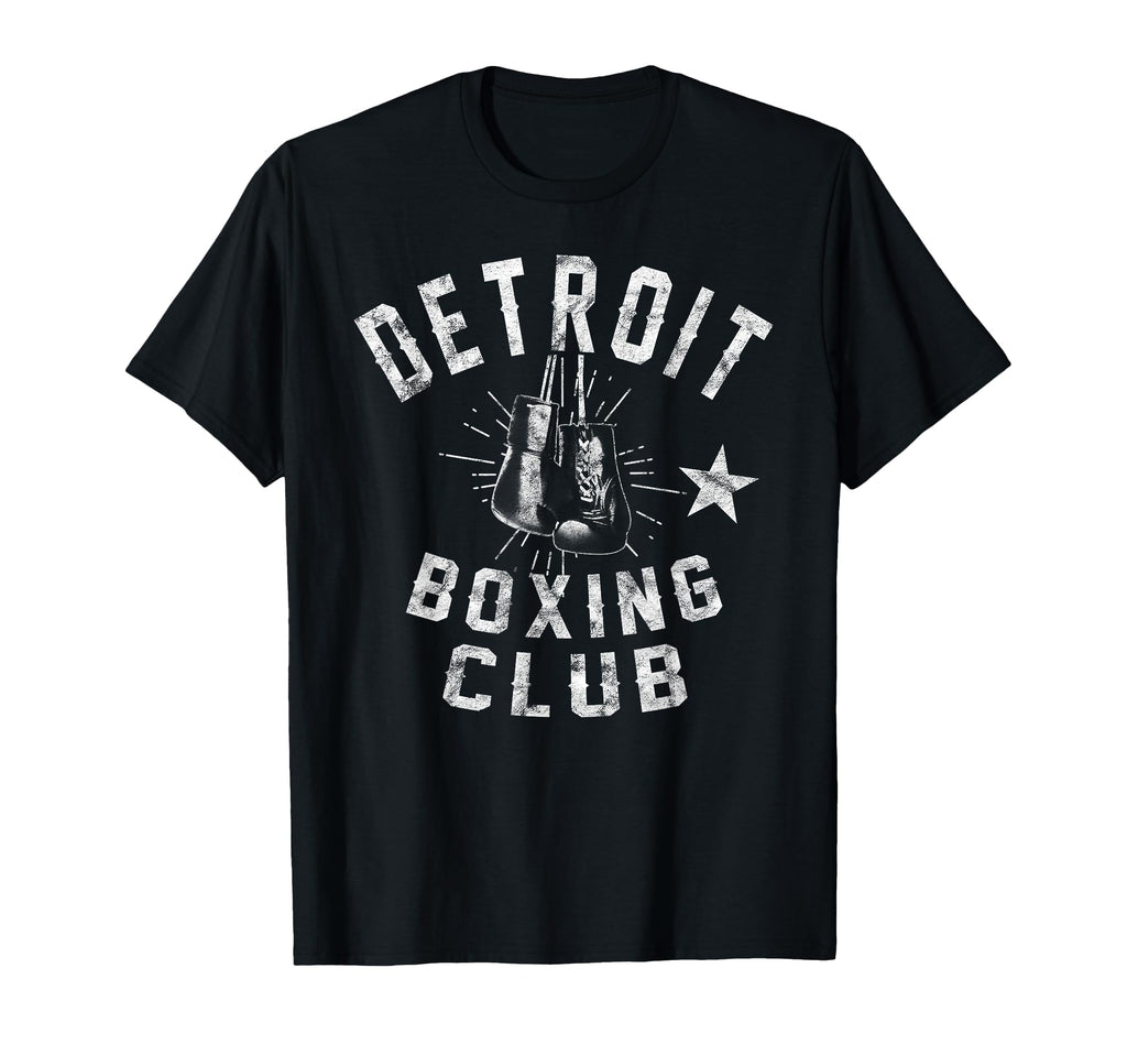 Detroit Boxing Club Distressed Boxer T-Shirt - Casual Everyday Wear Unisex - T-Shirt, Sweatshirt, Hoodie
