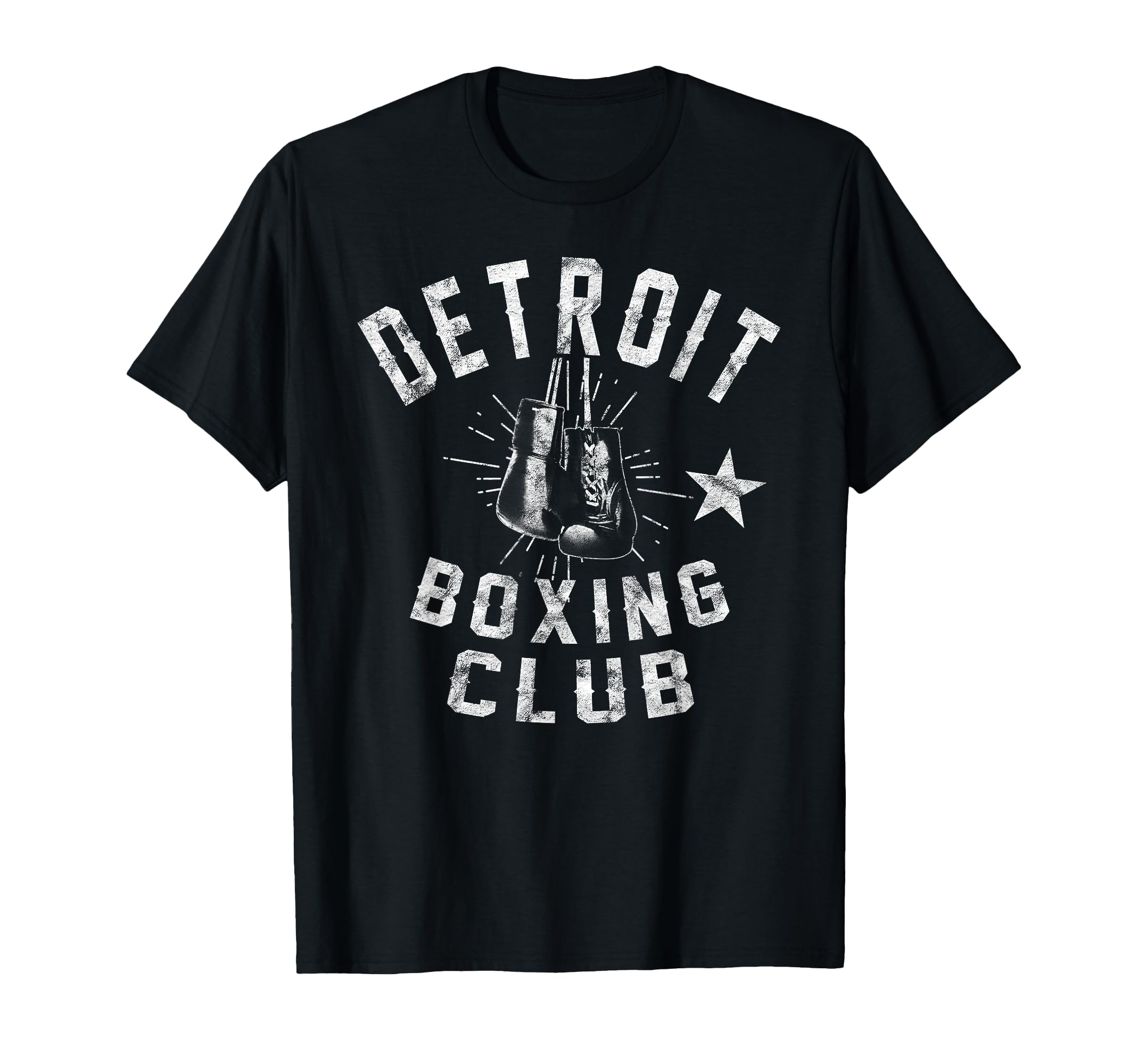 Detroit Boxing Club Distressed Boxer T-Shirt - Casual Everyday Wear Unisex - T-Shirt, Sweatshirt, Hoodie