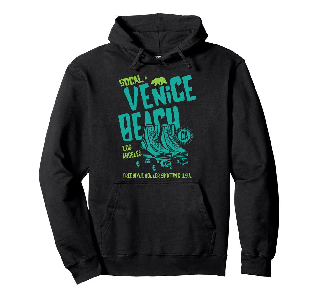 Venice Beach California Roller Skate Hoodie - Minimalist Print for Adults - T-Shirt, Sweatshirt, Hoodie