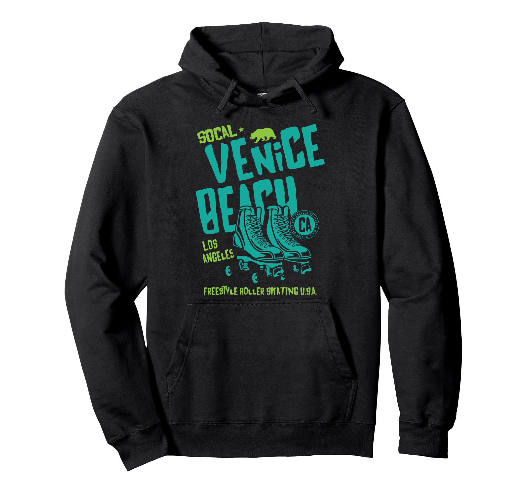 Venice Beach California Roller Skate Hoodie - Minimalist Print for Adults - T-Shirt, Sweatshirt, Hoodie