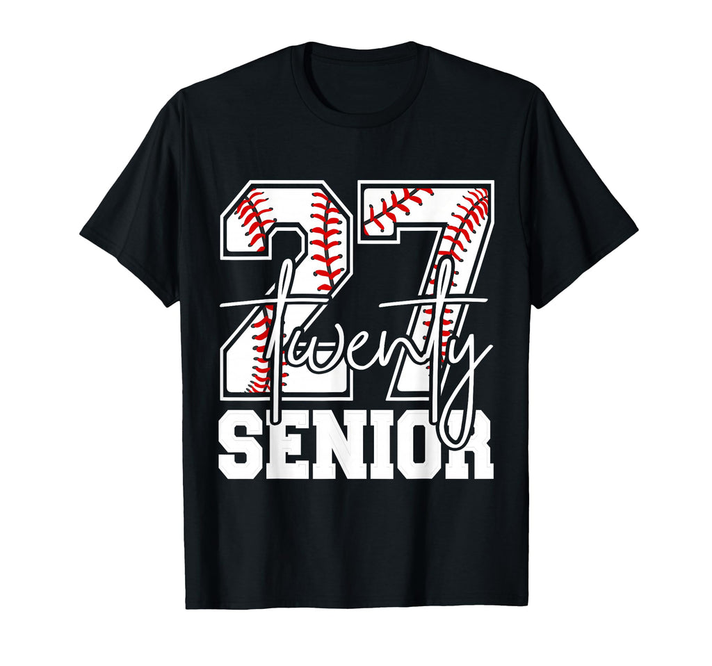 Senior Baseball 2027 Baseball Mom High T-Shirt - Streetwear Style Unisex - T-Shirt, Sweatshirt, Hoodie