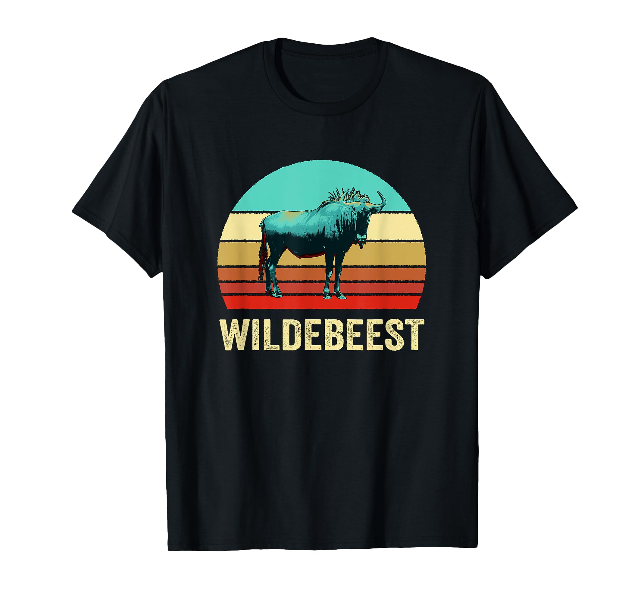 Sunset Wildebeest T-Shirt - Custom Art Print Unisex - T-Shirt, Sweatshirt, Hoodie