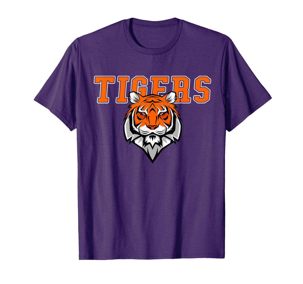 Tigers Volleyball Team Tiger Mascot T-Shirt - Custom Art Print Unisex - T-Shirt, Sweatshirt, Hoodie