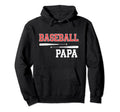 Baseball Papa Grandpa Grandson Games Hoodie - Custom Art Print for Adults - T-Shirt, Sweatshirt, Hoodie