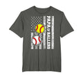Papa Ballers Funny Usa Flag Baseball T-Shirt - Casual Everyday Wear Unisex - T-Shirt, Sweatshirt, Hoodie