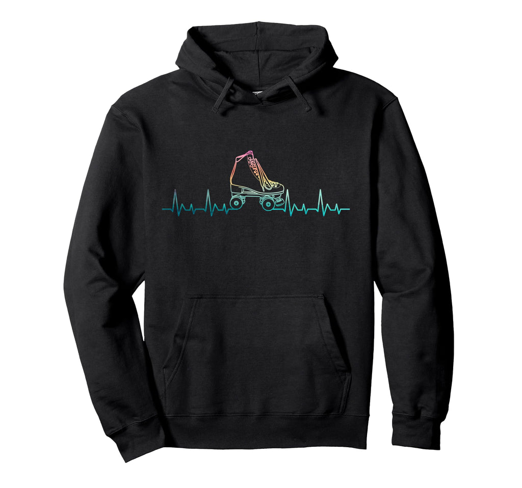 Roller Skating Skate Heartbeat Hoodie - Custom Art Print Unisex - T-Shirt, Sweatshirt, Hoodie