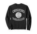 Wisconsin Volleyball Distressed Sweatshirt - Custom Art Print Men Women - T-Shirt, Sweatshirt, Hoodie