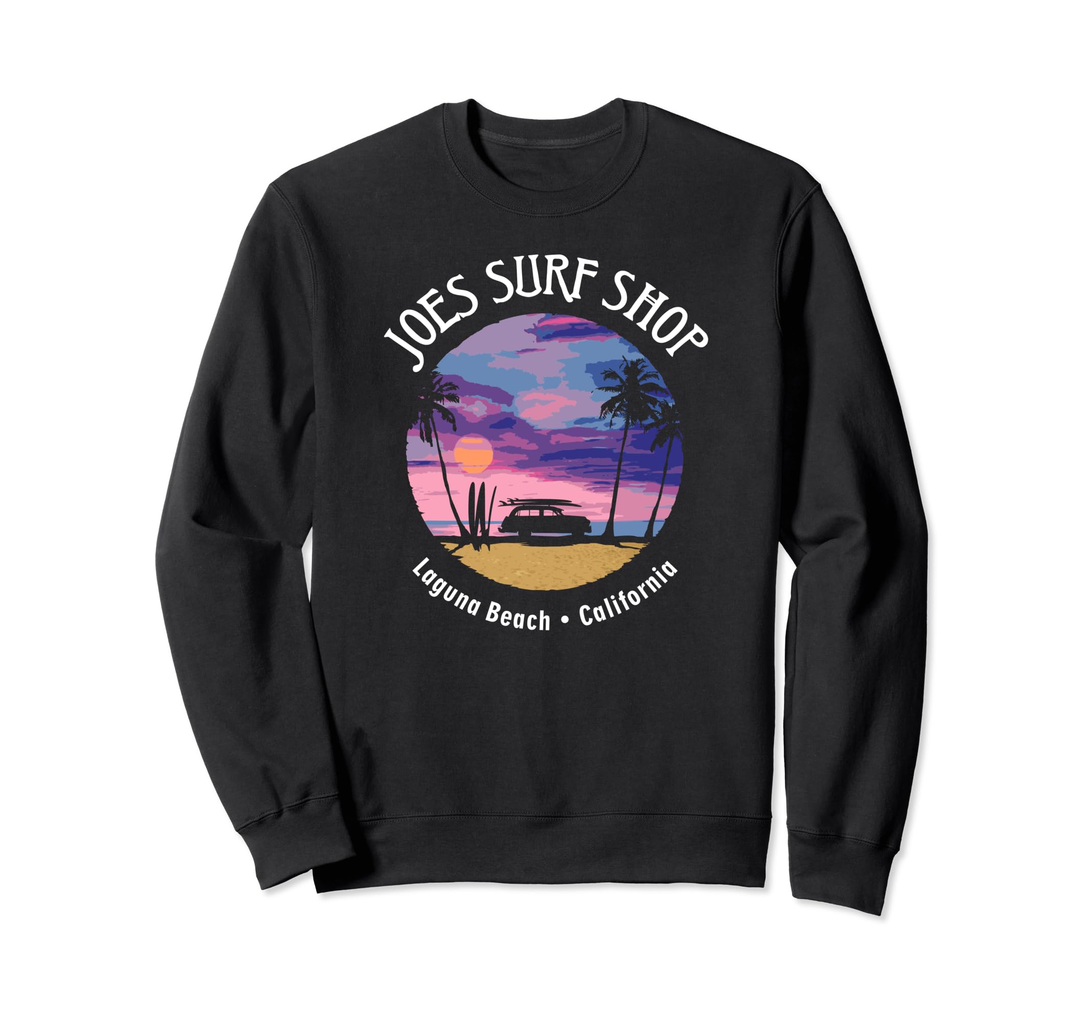 Joes Surf Sunset Logo Sweatshirt - Aesthetic Graphic Men Women - T-Shirt, Sweatshirt, Hoodie