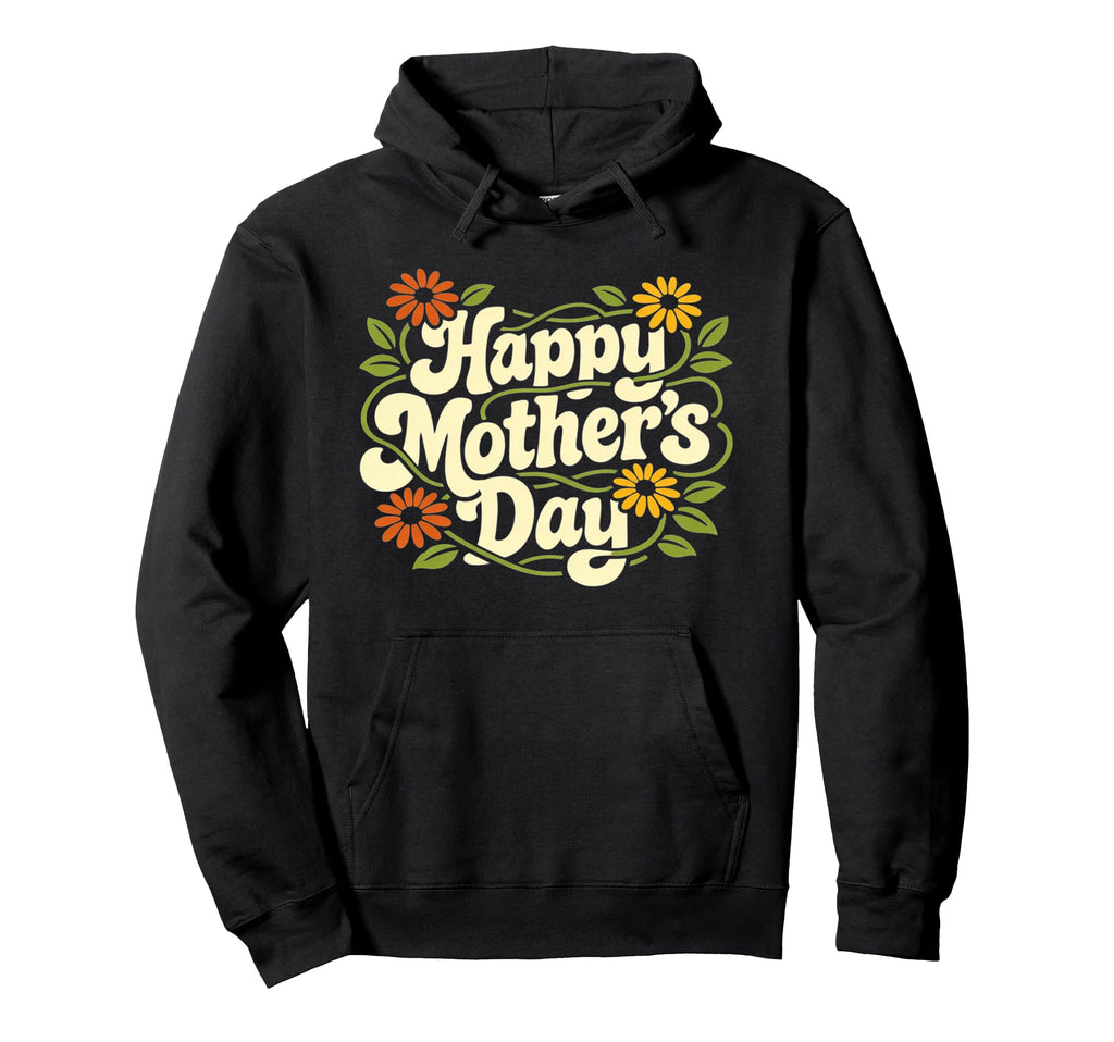 Happy Mothers Day Groovy 70S Mom Hoodie - Unique Graphic for Adults - T-Shirt, Sweatshirt, Hoodie