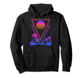 Synthwave Aesthetic 1980S Palm Trees 90S Hoodie - Graphic Print for Adults - T-Shirt, Sweatshirt, Hoodie