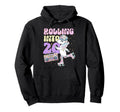 20Th Birthday Roller Skate Party Unicorn Hoodie - Minimalist Print Unisex - T-Shirt, Sweatshirt, Hoodie