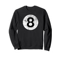 8 Ball Billiards Distressed Costume Sweatshirt - Graphic Print Men Women - T-Shirt, Sweatshirt, Hoodie