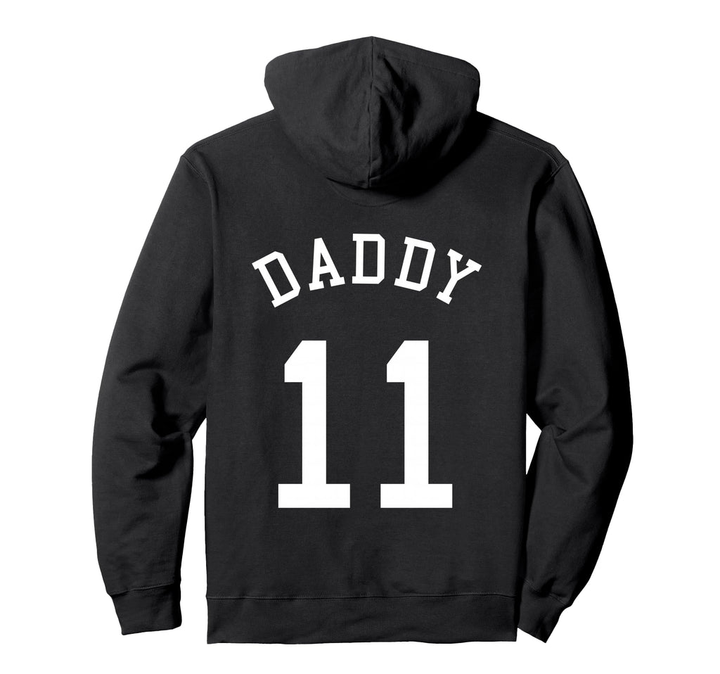 Daddy Team Uniform 11 Handball Dad Soccer Hoodie - Minimalist Print Unisex - T-Shirt, Sweatshirt, Hoodie