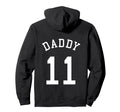 Daddy Team Uniform 11 Handball Dad Soccer Hoodie - Minimalist Print Unisex - T-Shirt, Sweatshirt, Hoodie