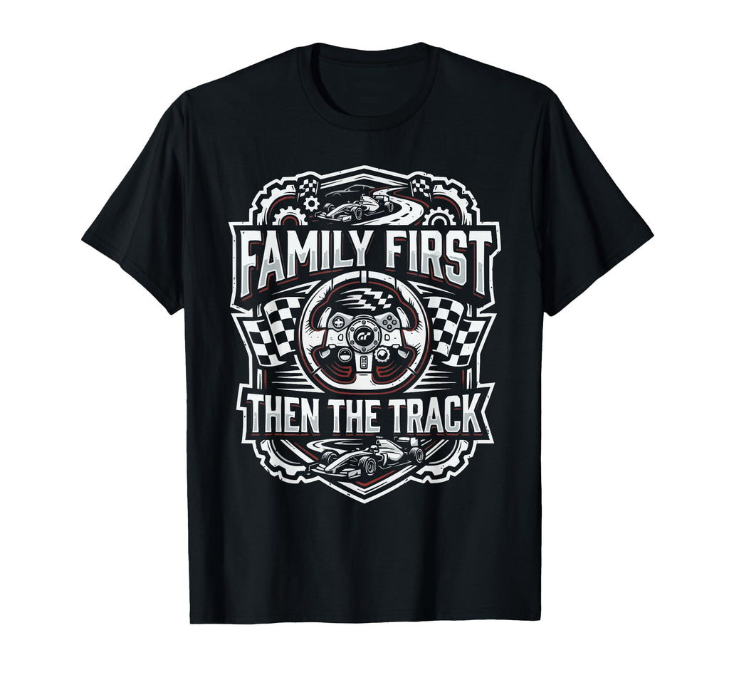 Sim Racing Dad Virtual Racing Game Daddy T-Shirt - Graphic Print Men Women - T-Shirt, Sweatshirt, Hoodie