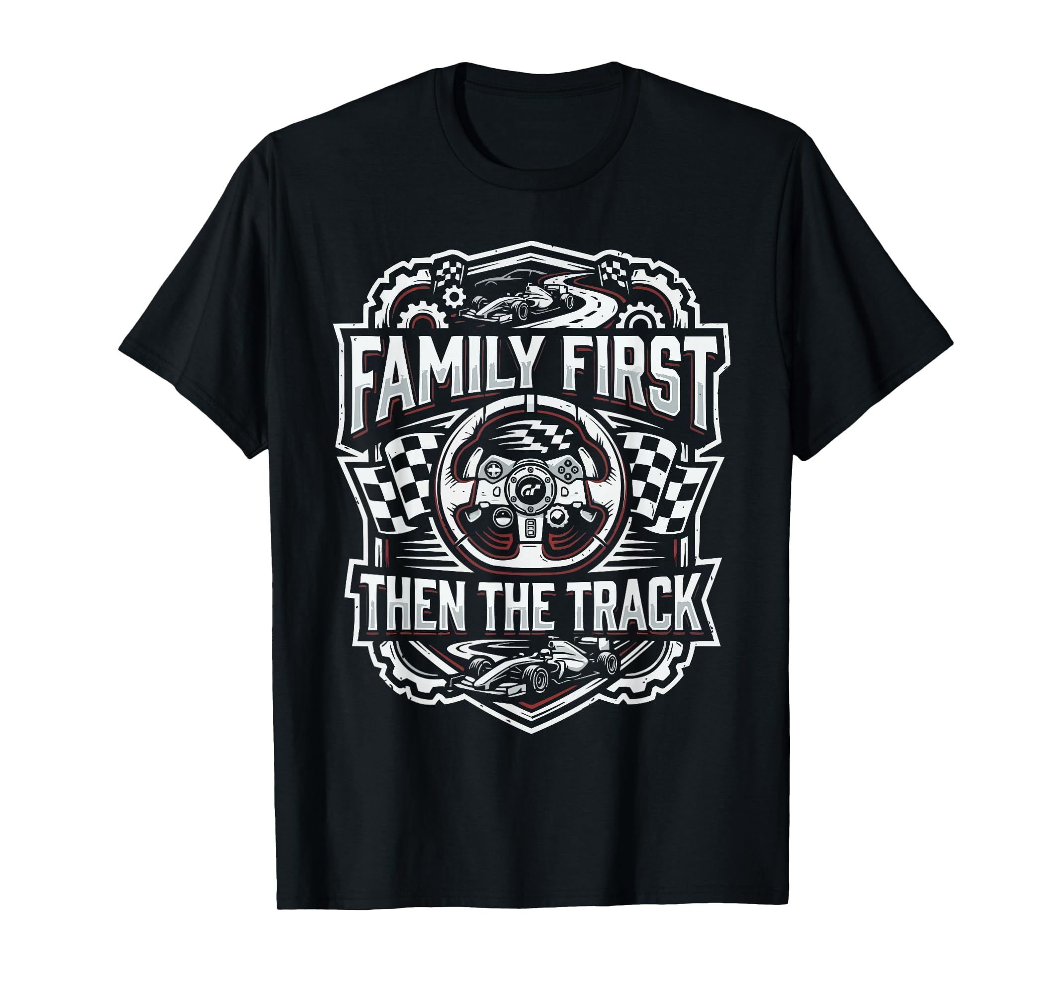 Sim Racing Dad Virtual Racing Game Daddy T-Shirt - Graphic Print Men Women - T-Shirt, Sweatshirt, Hoodie