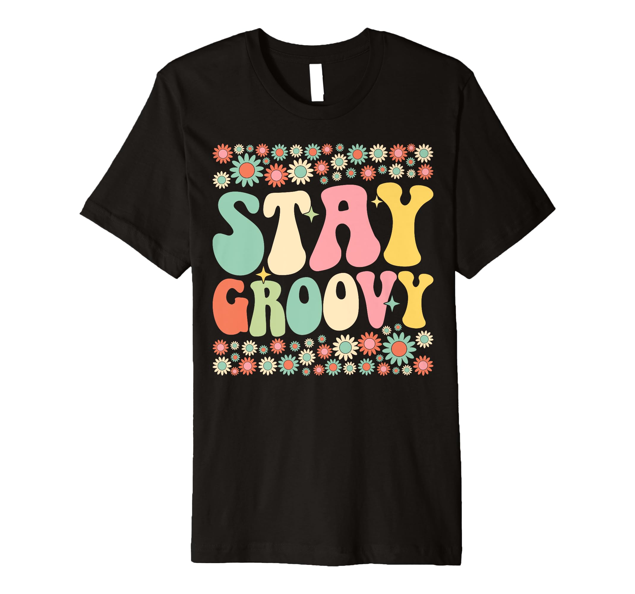 Stay Groovy Flower Power 60S 70S Hippie T-Shirt - Aesthetic Graphic Unisex - T-Shirt, Sweatshirt, Hoodie