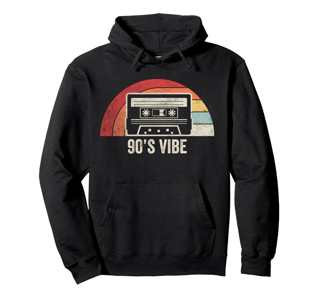 90S Vibe Cassette Tape Nostalgia Hoodie - Graphic Print for Adults - T-Shirt, Sweatshirt, Hoodie