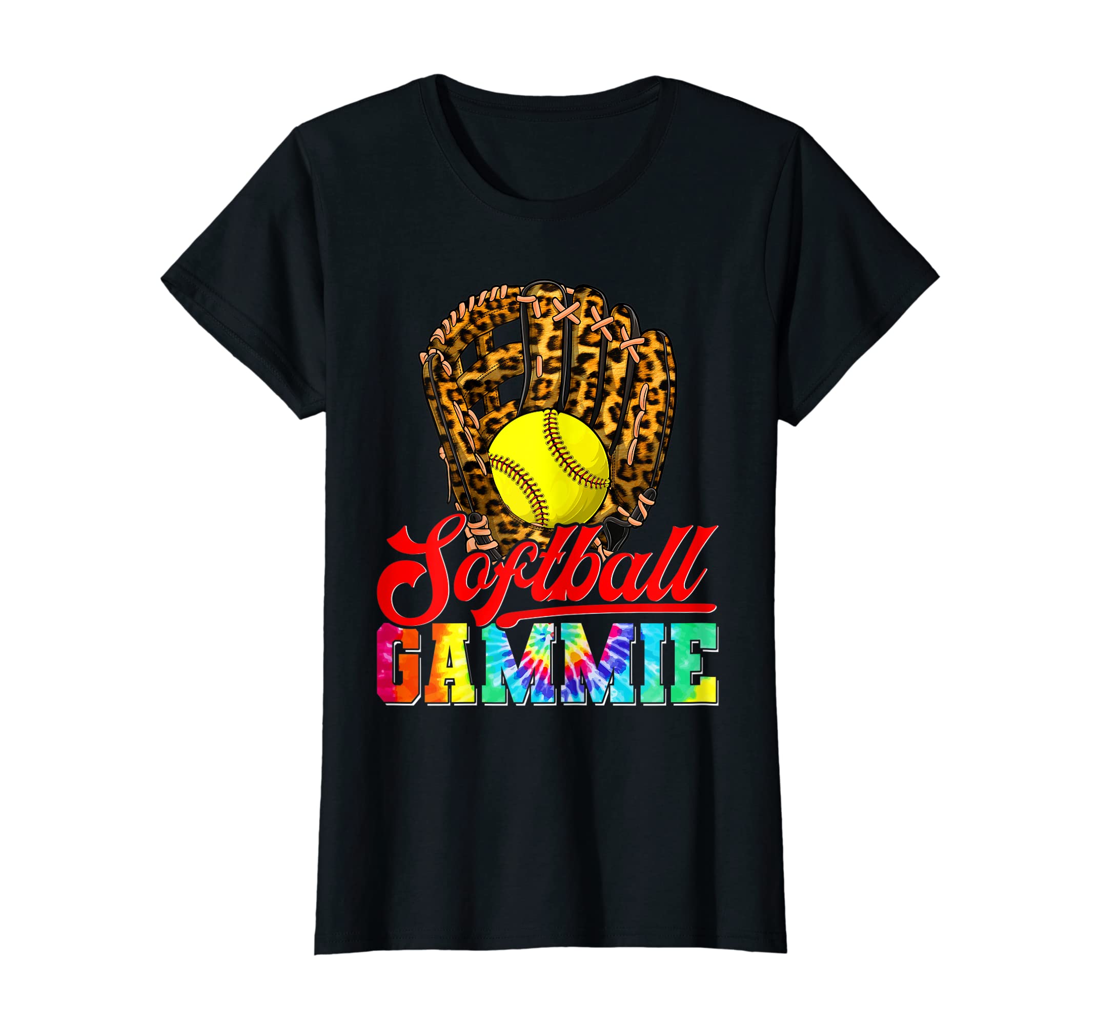 Womens Proud Softball Tie Dye Gammie T-Shirt - Custom Art Print Men Women - T-Shirt, Sweatshirt, Hoodie
