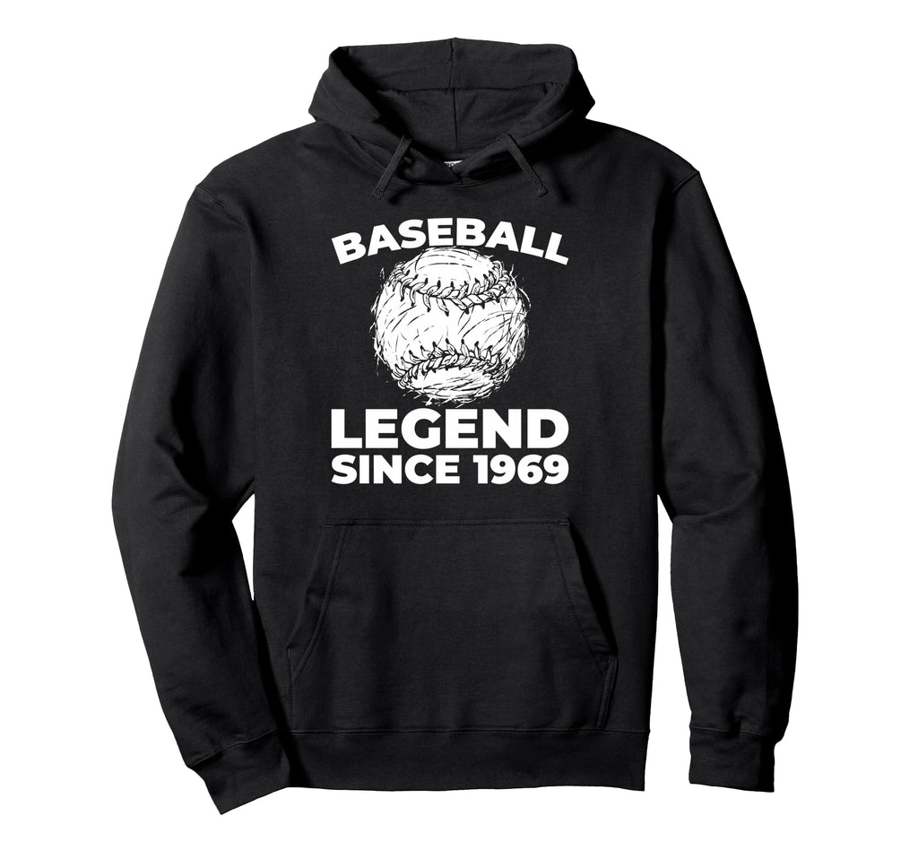 Born 1969 Baseball Baseballer Player Hoodie - Novelty Apparel for Adults - T-Shirt, Sweatshirt, Hoodie
