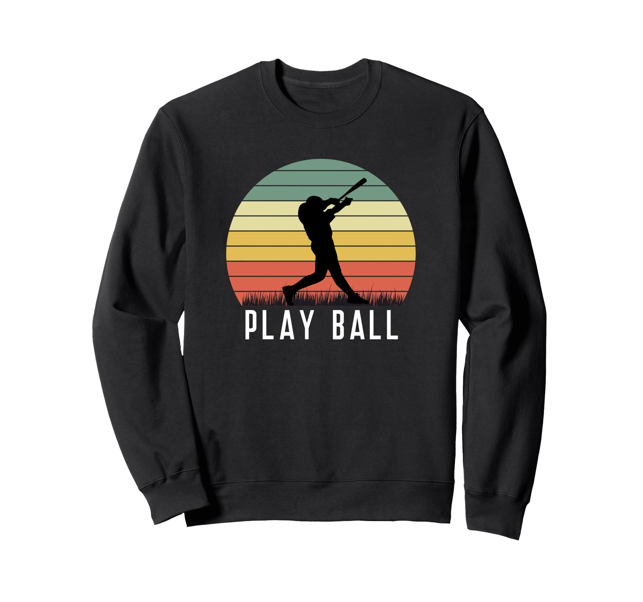 Baseball Batter Homerun Sunset Sweatshirt - Custom Art Print for Adults - T-Shirt, Sweatshirt, Hoodie
