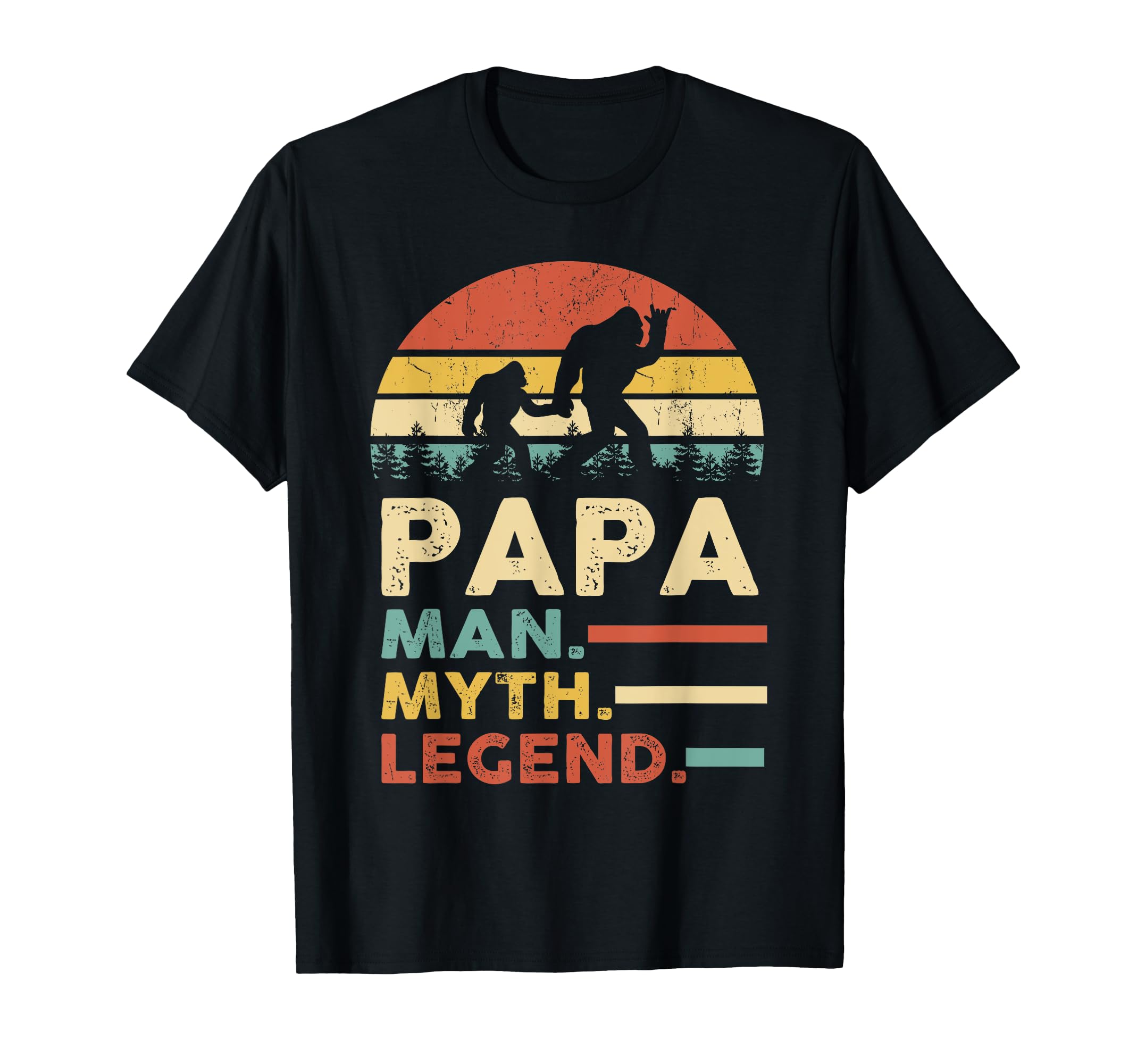 Papa Myth Legend Bigfoot Sasquatch T-Shirt - Aesthetic Graphic for Adults - T-Shirt, Sweatshirt, Hoodie