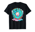 Baseball Drip Ice Cream Blue Glove Melt T-Shirt - Minimalist Print Unisex - T-Shirt, Sweatshirt, Hoodie