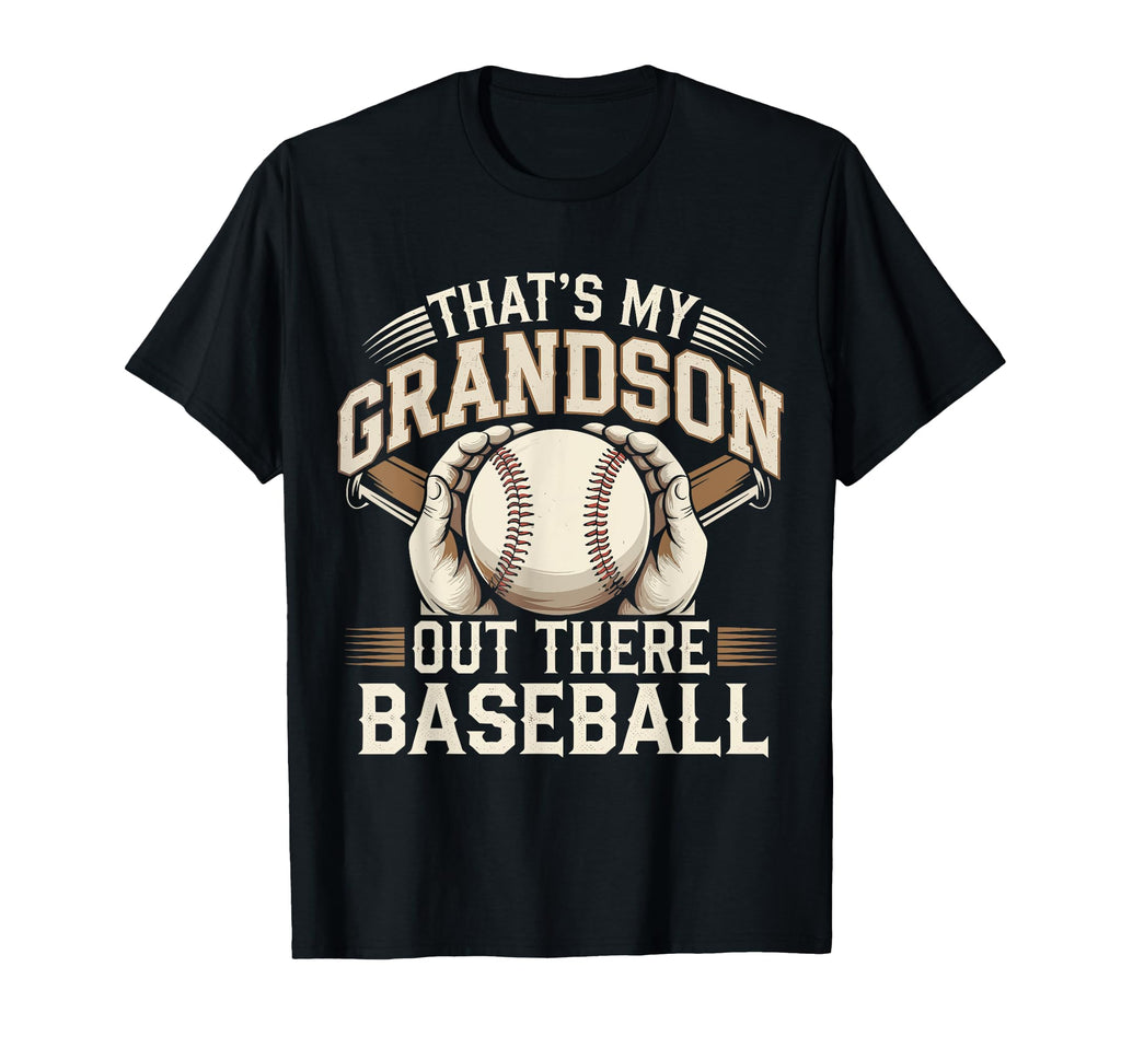 Thats My Grandson Out Baseball Grandma T-Shirt - Graphic Print Unisex - T-Shirt, Sweatshirt, Hoodie